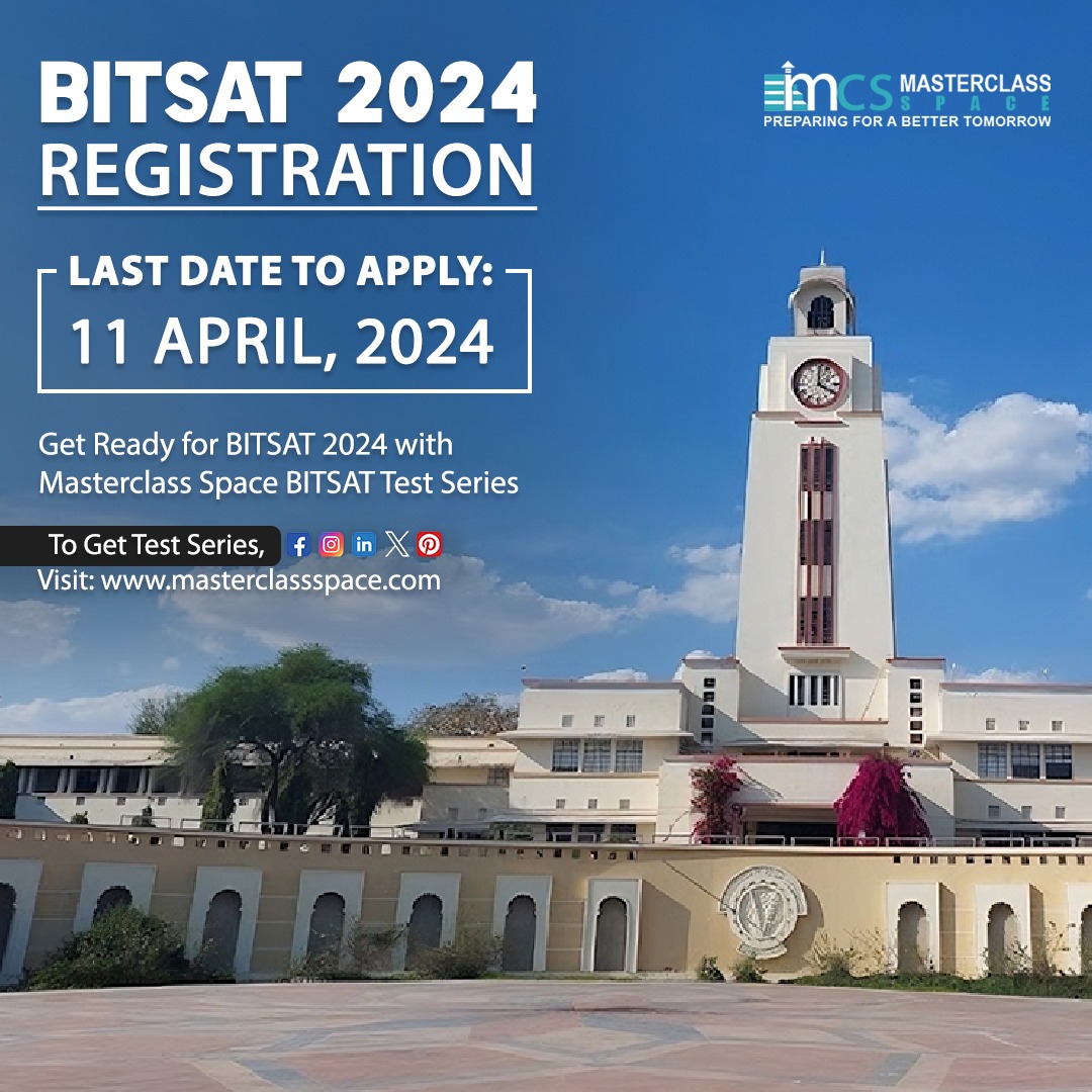 BITSAT Registration 2024 Masterclass Space